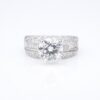 18k Diamond Engagement Ring White Gold 3.5 ctw Size 7.25 Natural, view 1