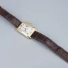 Cartier Tank Americaine 18k Yellow Gold Chrono Watch Leather 26mm 1730, view 3