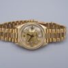 Ladies Rolex 18k Yellow Gold Diamond Dial Watch 69178 26mm 1991 Warranty, view 3