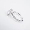 Diamond Halo Engagement Ring Size 4.5 2ctw 14k White Gold G VS1 RBC GIA, view 6