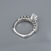 Diamond Engagement Ring 18k White Gold Platinum 2 ctw Size 6.75 GIA G VS2, view 9