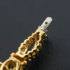 Natural Emerald & Diamond Bracelet 18k Yellow Gold 11 carats 6.5" Estate, view 11