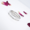 Platinum 5 ct Baguette Cut Diamond Eternity Band Ring Size 6 Anniversary, view 4
