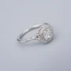 Tiffany & Co. Soleste Diamond Halo Ring Platinum Size 7.5 1 ctw Cushion, view 10