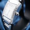Cartier Tank 18k White Gold Diamond Watch 6" 20mm Quartz 2403, view 2