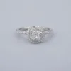 Tiffany & Co. Soleste Diamond Halo Ring Platinum Size 7.5 1 ctw Cushion, view 7