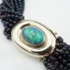 Rare 18k 1980 Paloma Picasso 7ct Black Opal Torsade Necklace Tiffany Co, view 7