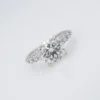 14k Classic 2.4 ctw Diamond Engagement White Gold Ring GIA Size 5, view 4