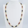 Tiffany Co 18k Carved Carnelian Onyx Inlay Pendant Necklace 28" Rare, view 7