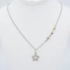 Sonja Picard 14k Gold Sterling Diamond Destiny Star Necklace 23", view 4