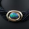 Rare 18k 1980 Paloma Picasso 7ct Black Opal Torsade Necklace Tiffany Co, view 4