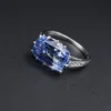 Antique Cut No Heat Ceylon Sapphire Diamond Ring 5.6ct Size 5.5 Lang, view 1