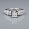 Diamond Engagement Ring 18k White Gold Platinum 2 ctw Size 6.75 GIA G VS2, view 5