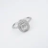 Tiffany & Co. Soleste Diamond Halo Ring Platinum Sz 6 Box 1.25ctw Cushion, view 6