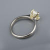 GIA Fancy Yellow Diamond Engagement Ring 18k Gold 2.3 carat Size 7 New, view 5