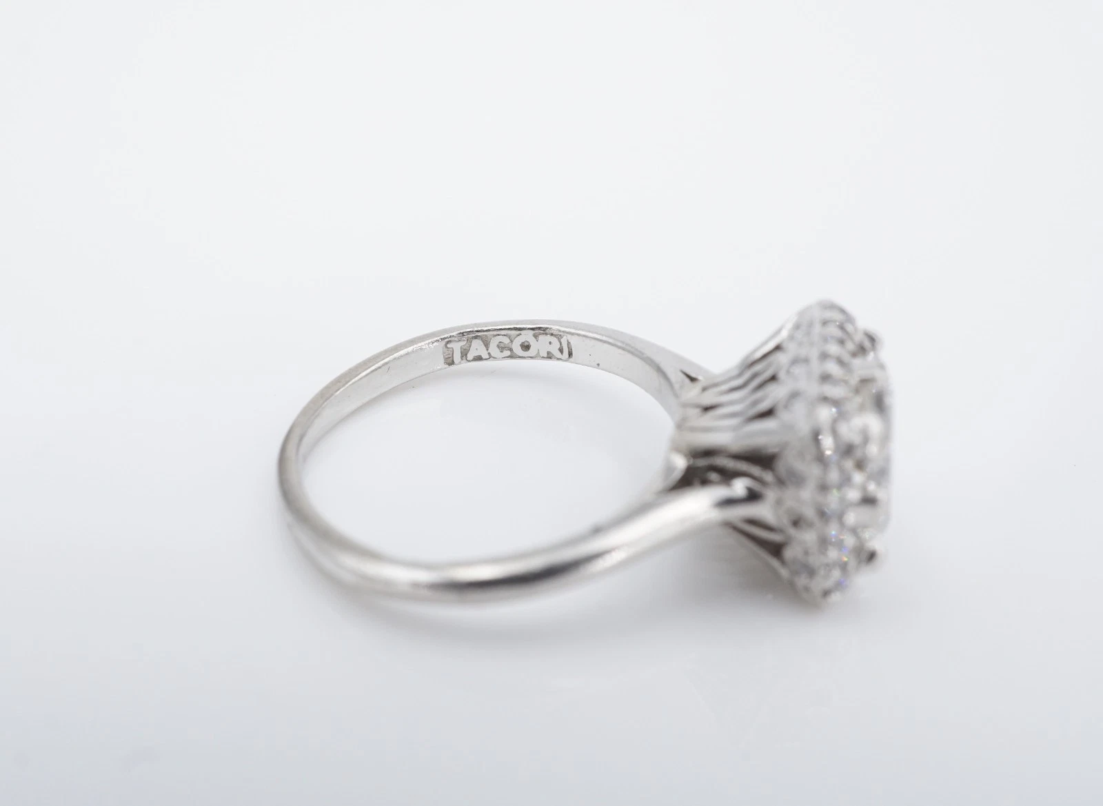 Tacori 1.5ct Radiant Diamond Halo Engagement Ring EGL G SI1 Platinum Sz 5, view 4