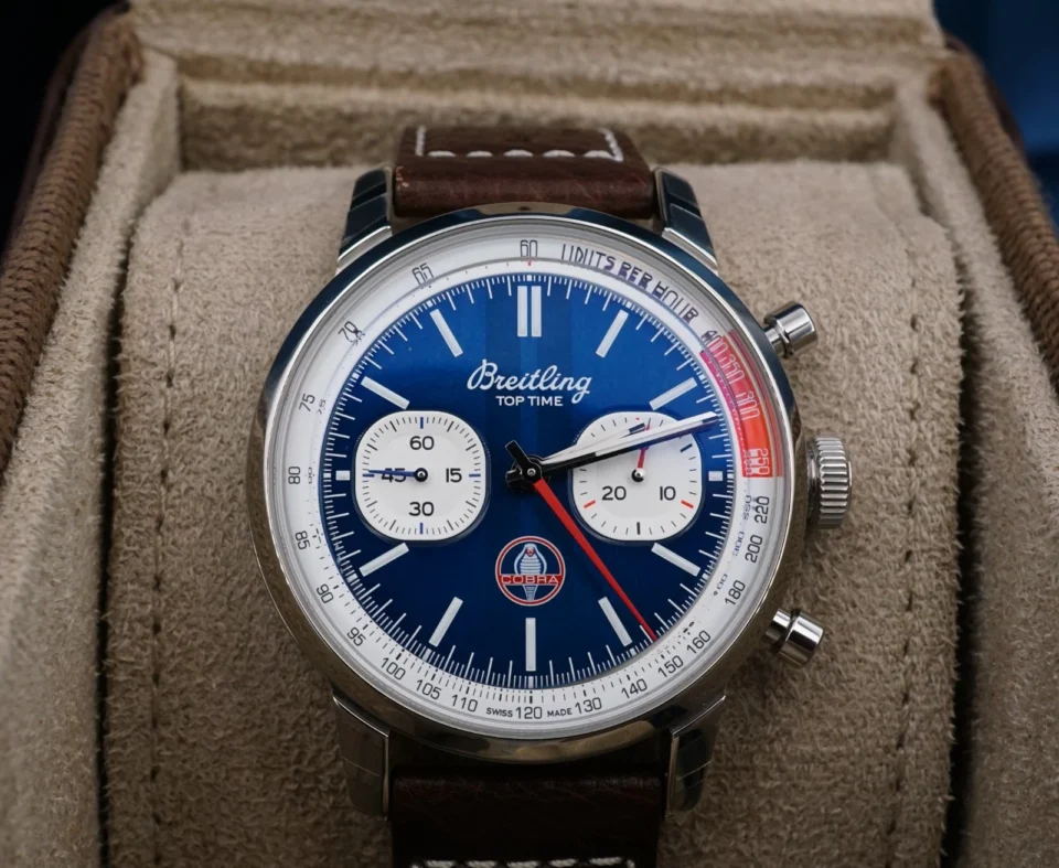 Breitling Top Time Shelby Cobra B01 AB01763A1C1X1 Blue Dial w/Box 41mm W1428
