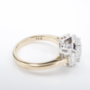 14k GIA Diamond Engagement Ring D SI1 2-Tone Gold Halo 2.4 ctw Size 5.75, view 6