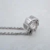 Bvlgari Diamond Serpenti Viper 18k White Gold Pendant Necklace 18", view 6