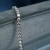 Kwiat Platinum Diamond Tennis Bracelet Natural 4 ctw 7" Designer Cert Box, view 4