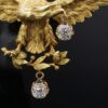 Impressive Antique French Eagle 18k Gold 1ct Mine Cut Diamond 3D Brooch 3", view 3