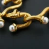 Angela Cummings 18k Pearl Collar Necklace Yellow Gold 16" Vintage, view 4