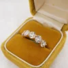 NEW 18k 5-Stone Diamond Stacker Band 4.52ctw Yellow Gold Size 6.25, view 9