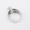 14k Diamond Engagement Ring White Gold Ideal Cut 3 ctw Size 8 EGL J SI1, view 4