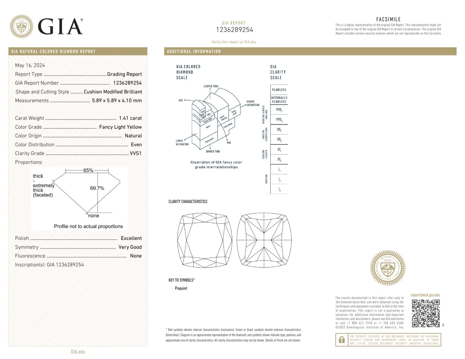 GIA 14k Natural Yellow Diamond 1.41ct Engagement Ring Bridal Set Sz 6, view 11