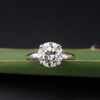 Diamond Engagement Ring 14k White Gold GIA VS2 Solitaire 3ct Size 6.5, view 7