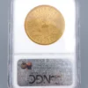 1866-S Double Eagle Gold $20 Dollar Coin NGC AU58 Motto, view 4