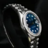 2000 Rolex Datejust Ref 16220 Blue Diamond Dial Bezel 18k SS Warranty 36mm, view 4