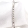 18k Natural Diamond Tennis In-line Bracelet 8 carat White Gold 7", view 2