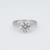 Diamond Engagement Ring Platinum GIA VS2 Solitaire 1.61ct Size 5.5, view 3