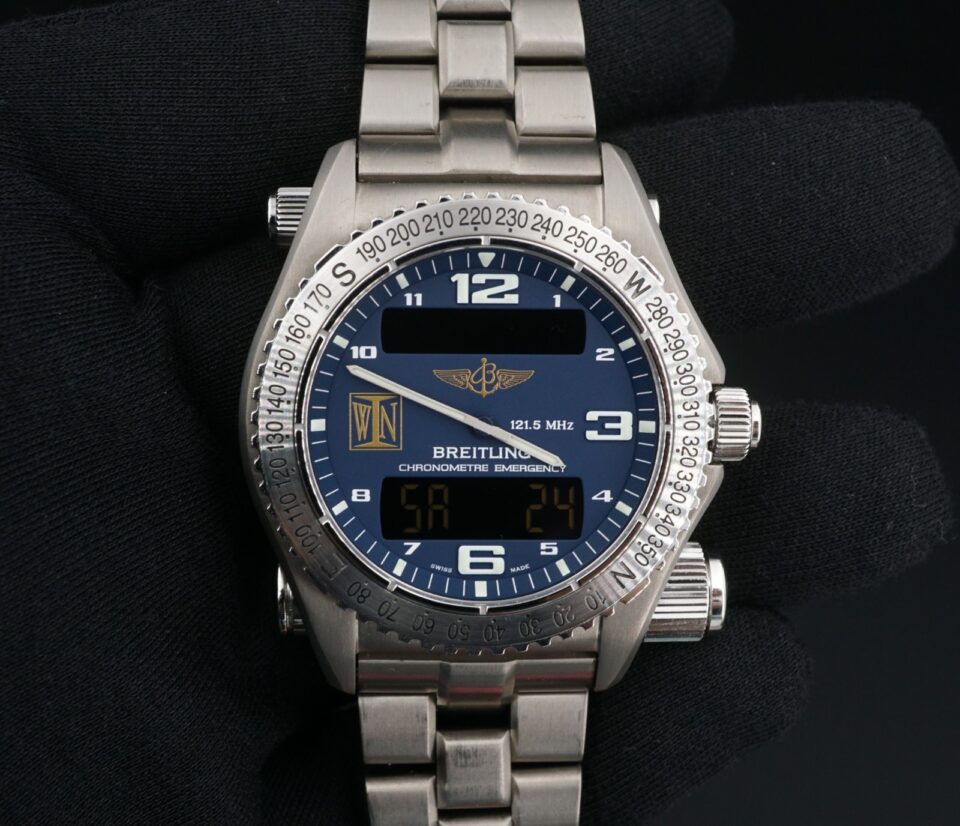 Breitling Emergency Chrono Titanium Watch "WN" Dial Box Papers 43mm E76321 W1016