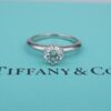 Tiffany & Co Diamond Engagement Ring Platinum 1ct VS1 I Size 7.5 Box, view 2