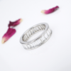 Platinum 5 ct Baguette Cut Diamond Eternity Band Ring Size 6 Anniversary, view 1