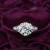 Antique Tiffany & Co Diamond Engagement Ring Platinum 2.15ct GIA Sz 5.75, view 6