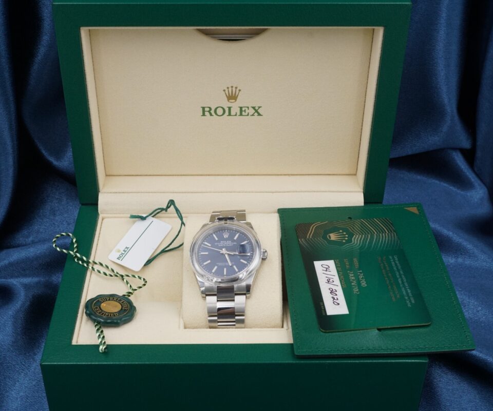 Rolex Datejust Oyster SS 36mm 7.25" 126200 2020 Box Papers New in Box, view 2