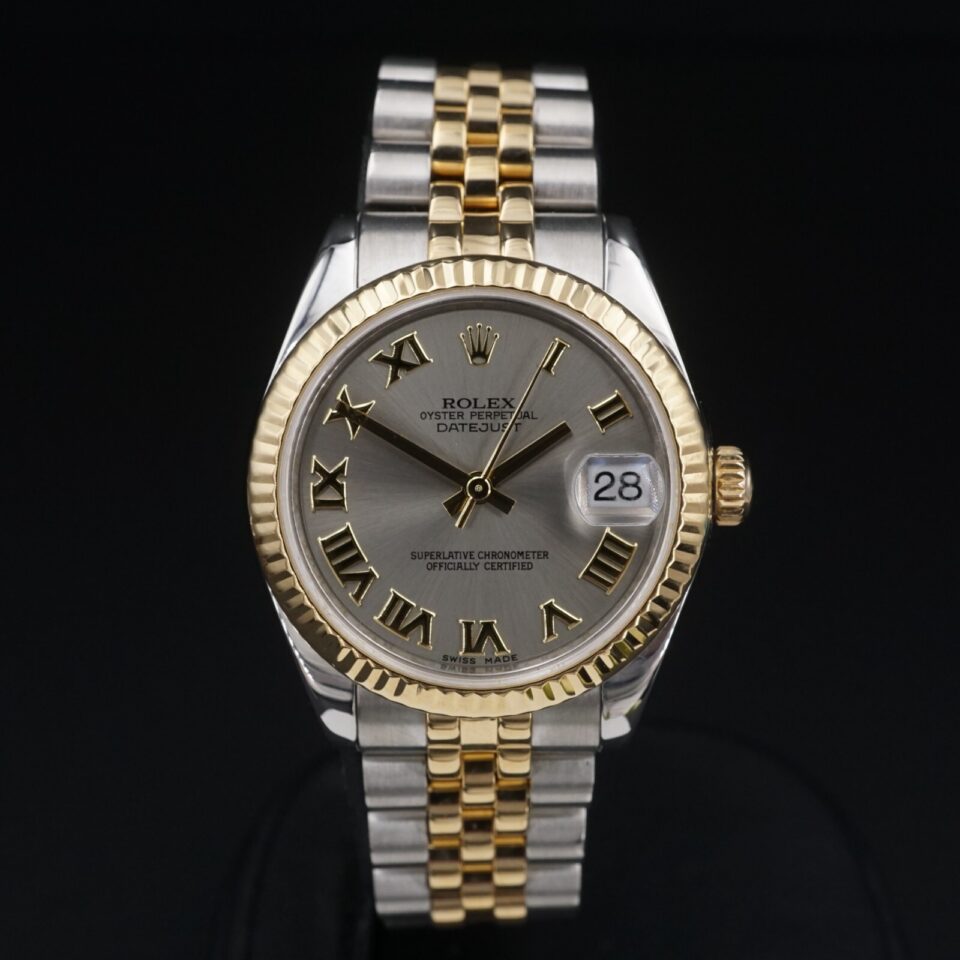 Rolex Datejust 31mm Watch 178273 2 Tone Rhodium Roman Jubilee Warranty, view 2