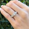 Diamond Engagement Ring 18k White Gold Platinum 2 ctw Size 6.75 GIA G VS2 shown worn