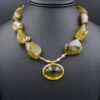 Darlene de Sedle 22k Gold Rare Grossular Garnet Necklace Designer, view 1