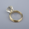 Diamond Engagement Ring 3.34 carat Round 18k Gold Solitaire GIA Cert, view 5