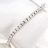 18k Natural Diamond Tennis In-line Bracelet 8 carat White Gold 7", view 1