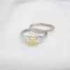GIA 14k Natural Yellow Diamond 1.41ct Engagement Ring Bridal Set Sz 6, view 10