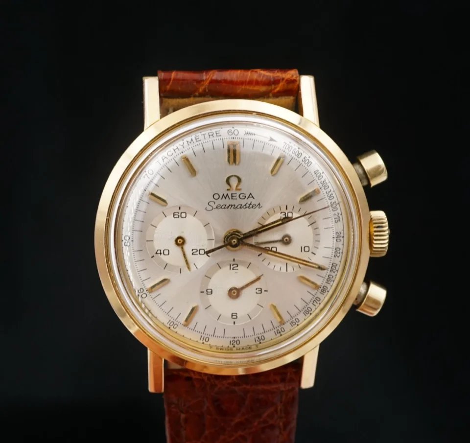 1966 Omega Seamaster Chronograph 105.005-65 Cal 321 Vintage 35mm Serviced W1247
