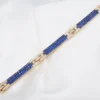 Craig Drake 18k 25cttw Natural Sapphire & Diamond Bracelet Yellow Gold 7", view 8
