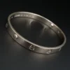Cartier LOVE Bracelet Classic 18k White Gold Sz 18 Screwdriver Pouch Cert, view 4