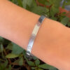 Cartier LOVE Bracelet Classic 18k White Gold Sz 18 Screwdriver Pouch Cert shown worn