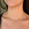 Tiffany & Co. Vine East West Pendant 18k Rose Gold Diamonds Box shown worn
